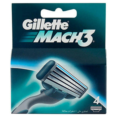 Replacement Shaver Blade Gillette (4 Units) (4 uds) - Top Dog Cosmetics