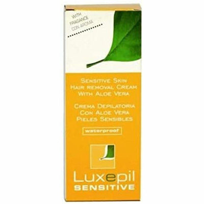 Body Hair Removal Cream Luxepil Sensitive Aloe Vera (150 ml) - Top Dog Cosmetics